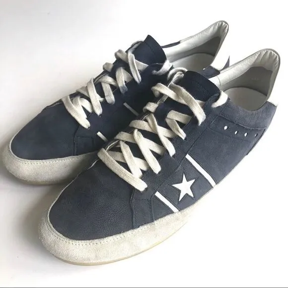 KENNEL UND SCHMENGER BLUE LEATHER SUEDE SNEAKERS