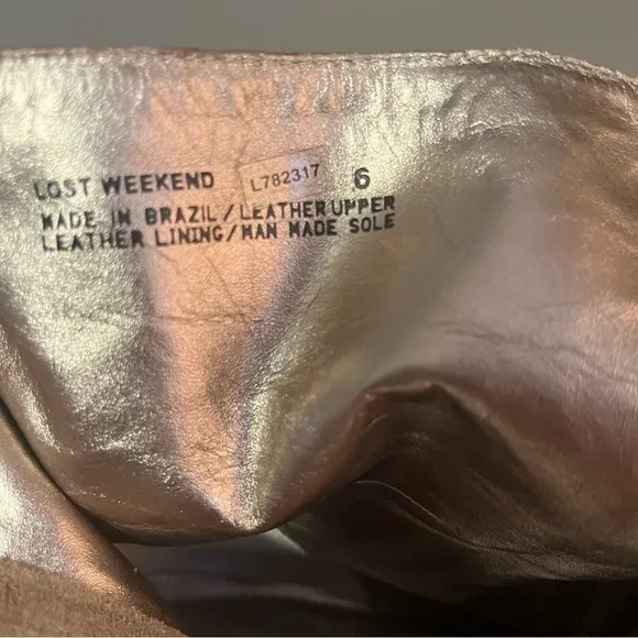 Kenneth Cole New York, Lost Weekend. Women’s size 6. Beige suede. Like new.
