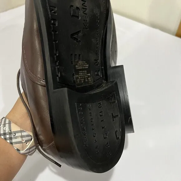 Kenneth Cole Reaction 020116 Mans Leather Brown Dress shoe Size US 13