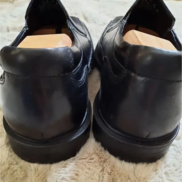 Kenneth Cole Black Leather Slip- Ons