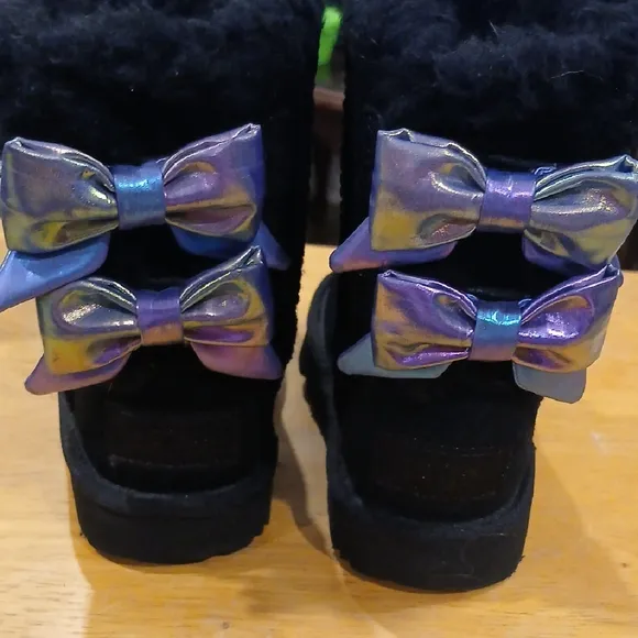 Kid Ugg Black Boots Size 7