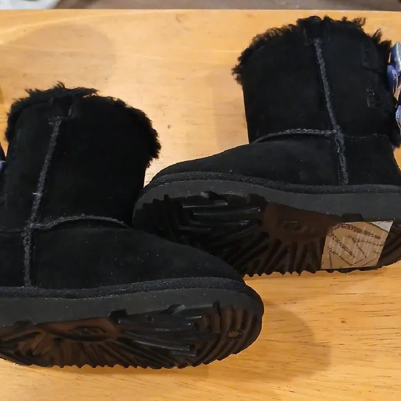 Kid Ugg Black Boots Size 7