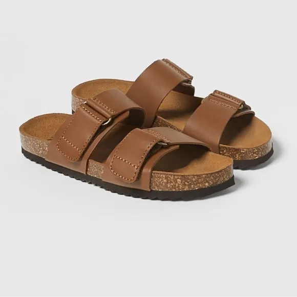 Kids leather sandals