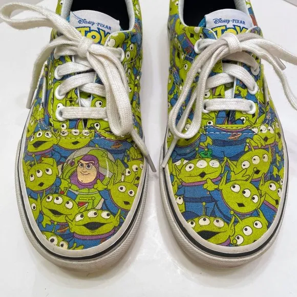 Kids Vans Disney Pixar Toy Story Shoes Buzz Aliens Size: 3