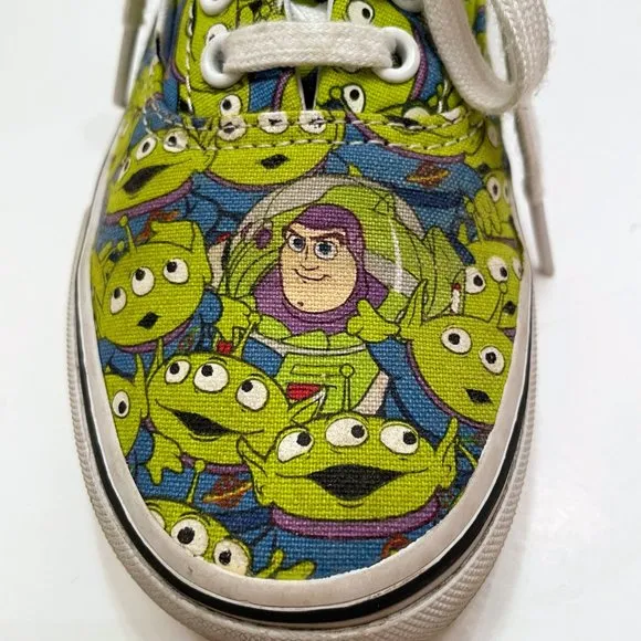 Kids Vans Disney Pixar Toy Story Shoes Buzz Aliens Size: 3