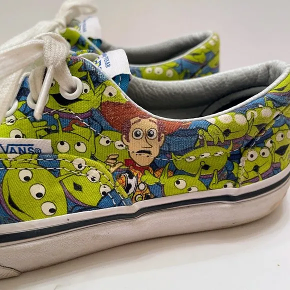 Kids Vans Disney Pixar Toy Story Shoes Buzz Aliens Size: 3