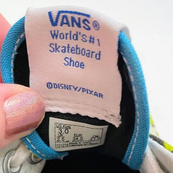 Kids Vans Disney Pixar Toy Story Shoes Buzz Aliens Size: 3