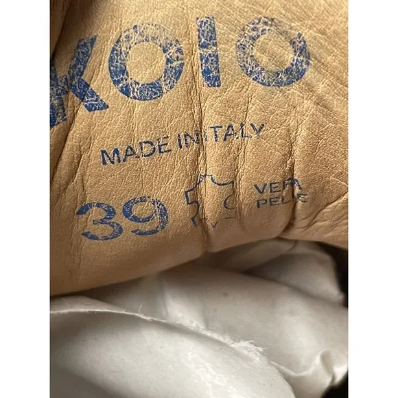 KOIO Collective Gavia Bianco Women's Sneakers White Leather Shoes Size 39 US 9