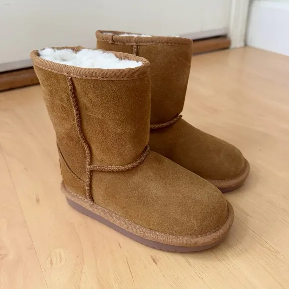 Koolabura UGG Chestnut‎ Suede Fur Lined Boots 9