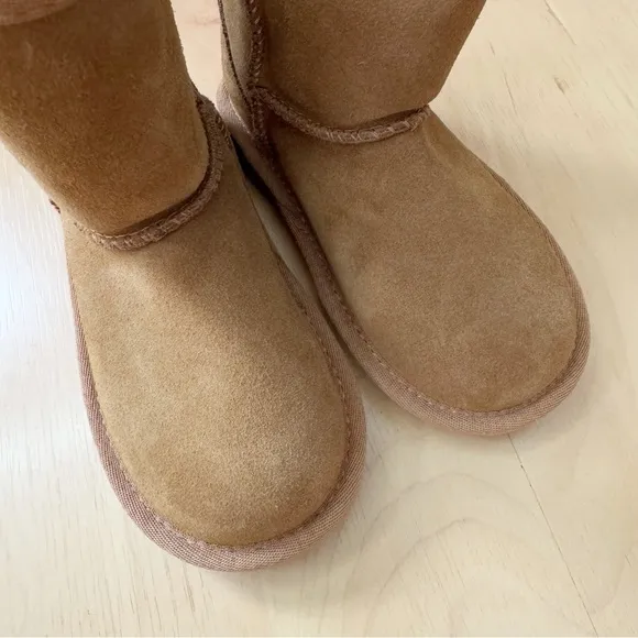 Koolabura UGG Chestnut‎ Suede Fur Lined Boots 9