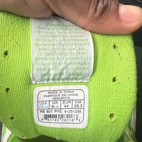 Koolaid x Reebok Pro Legacy Green Lemon Lime Leather Sneakers