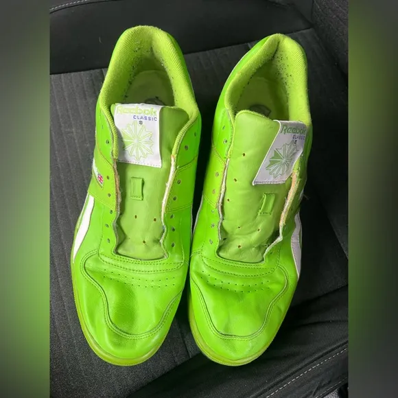 Koolaid x Reebok Pro Legacy Green Lemon Lime Leather Sneakers