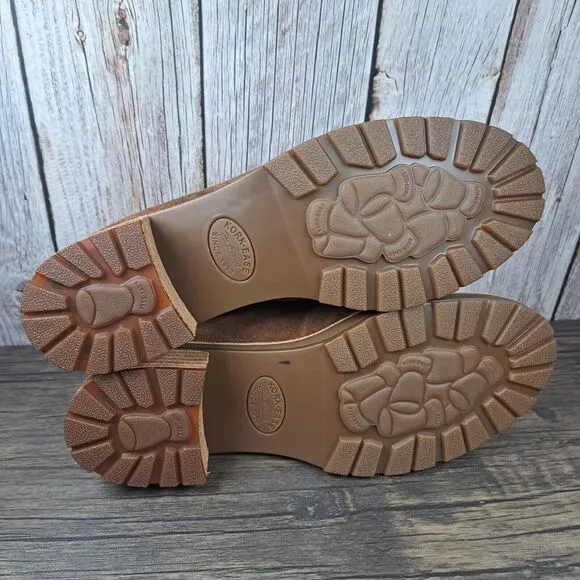 Kork-Ease Wales Suede Leather Moc Toe Boot Women's Sz 8.5 M Brown (NWOB)