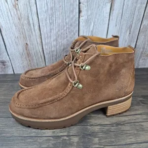 Kork-Ease Wales Suede Leather Moc Toe Boot Women's Sz 8.5 M Brown (NWOB)