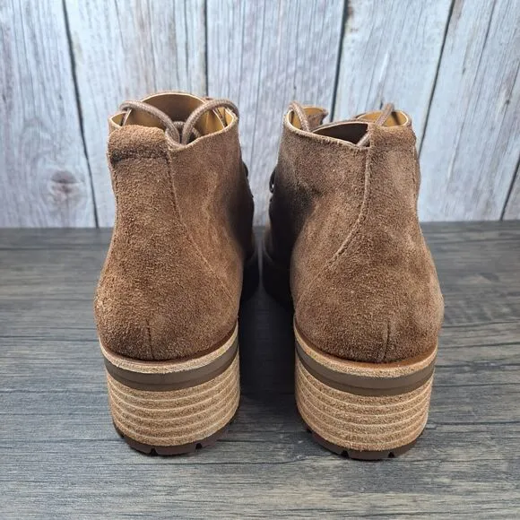 Kork-Ease Wales Suede Leather Moc Toe Boot Women's Sz 8.5 M Brown (NWOB)