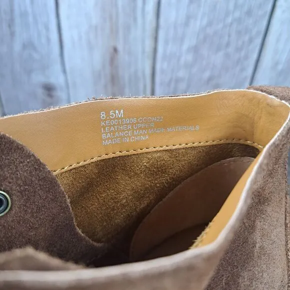 Kork-Ease Wales Suede Leather Moc Toe Boot Women's Sz 8.5 M Brown (NWOB)