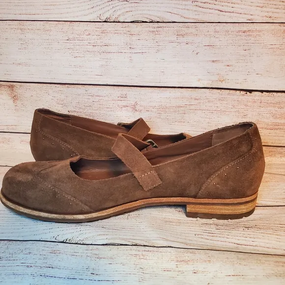 Kork Ease Womens 9M Brown Suede Leather Brystal Mary Jane Wing Tip Shoes