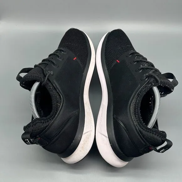 KURU Atom Men's 10 Black Mesh Athletic Shoes Lace Up Low Top Running Sneakers