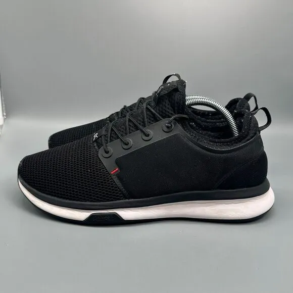 KURU Atom Men's 10 Black Mesh Athletic Shoes Lace Up Low Top Running Sneakers
