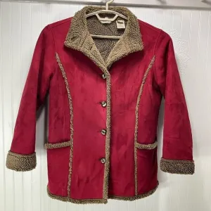 L. L. BEAN Faux Suede Sherpa Lined Jacket