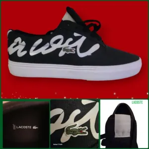 Lacoste Black and White Sneakers Casual Style