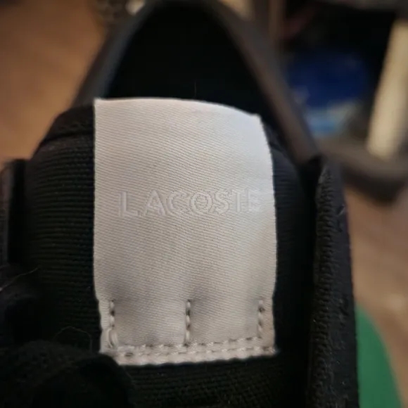 Lacoste Black and White Sneakers Casual Style