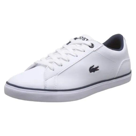Lacoste Lerond BL 2 White/Navy Synthetic 3 US Child