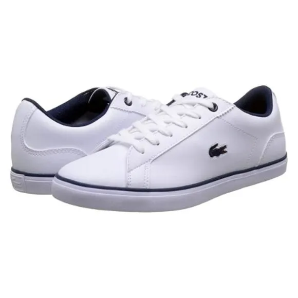 Lacoste Lerond BL 2 White/Navy Synthetic 3 US Child