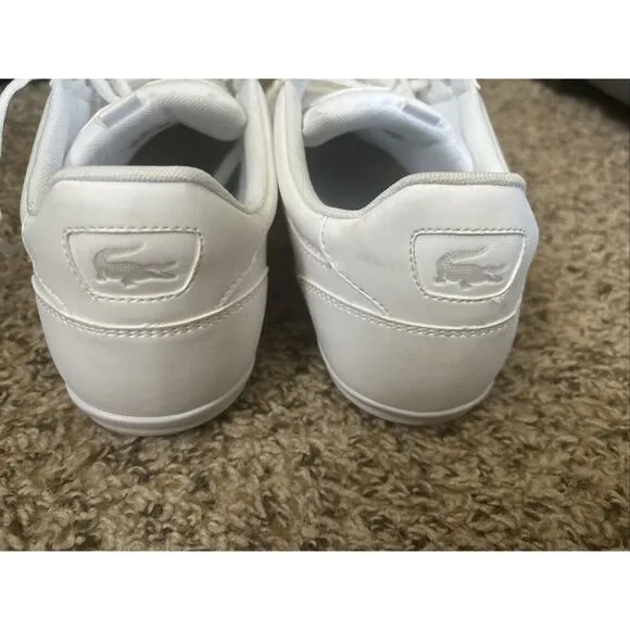 Lacoste Men's Chaymon Synthetic Leather Shoes 7-41CMA003821G - White/Green SZ 10