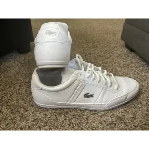 Lacoste Men's Chaymon Synthetic Leather Shoes 7-41CMA003821G - White/Green SZ 10