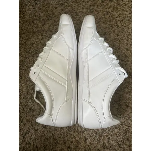 Lacoste Men's Chaymon Synthetic Leather Shoes 7-41CMA003821G - White/Green SZ 10
