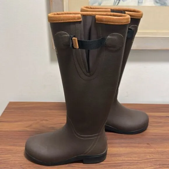 Lacrosse Filly 16 in. Rubber Waterproof Boots in Brown. Size 6.