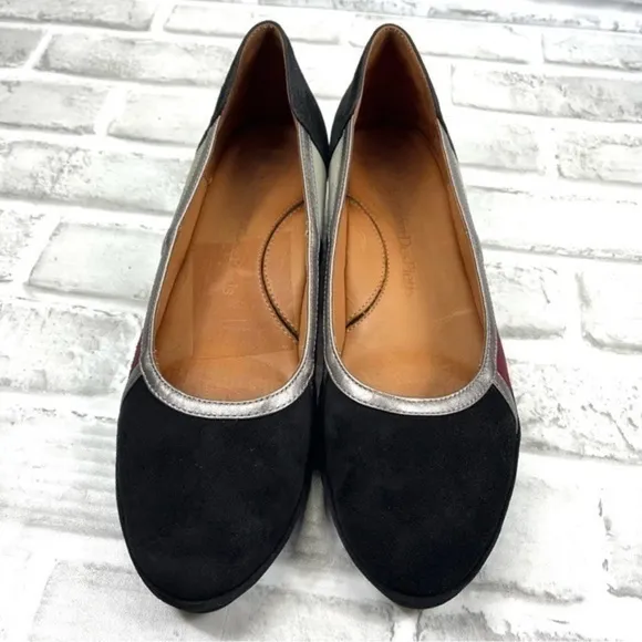 L’Amour Des Pieds Betty Jane Women’s Size 9 Black Multicolor Suede Shoes