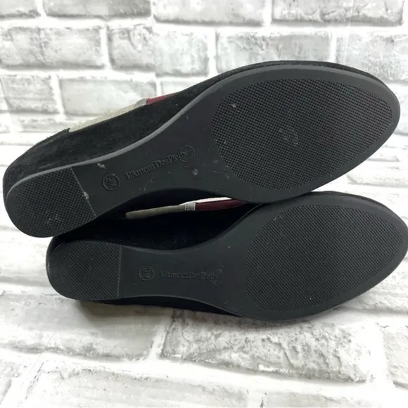 L’Amour Des Pieds Betty Jane Women’s Size 9 Black Multicolor Suede Shoes