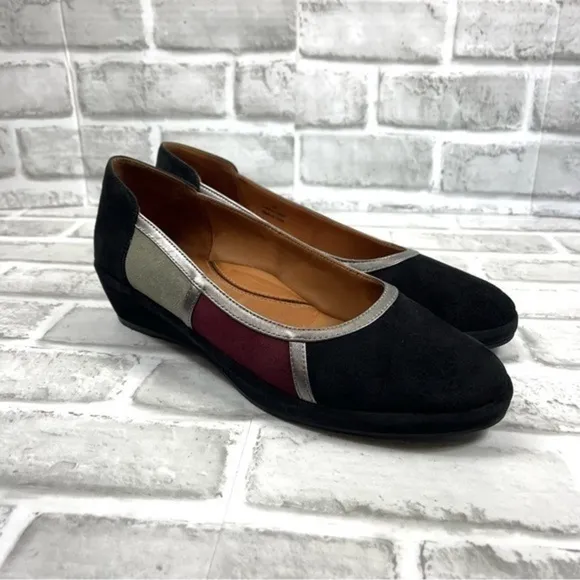 L’Amour Des Pieds Betty Jane Women’s Size 9 Black Multicolor Suede Shoes