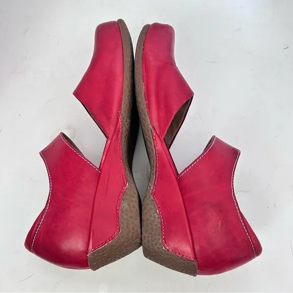 L'Artiste by Spring Step Gloss Women's Mary Jane Shoes Size 39 8.5 Red Leather