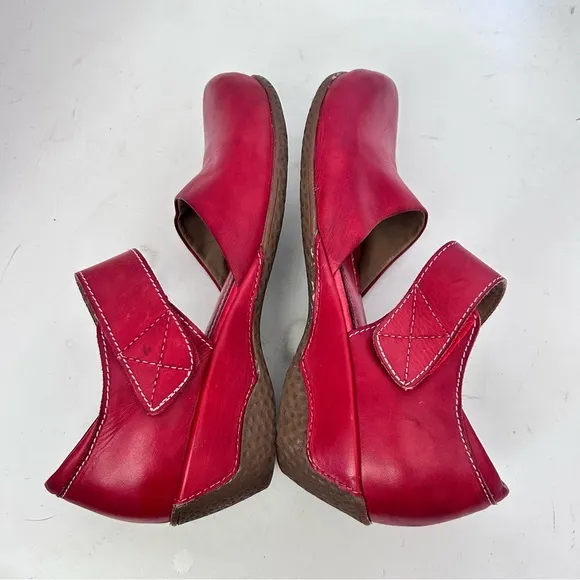L'Artiste by Spring Step Gloss Women's Mary Jane Shoes Size 39 8.5 Red Leather