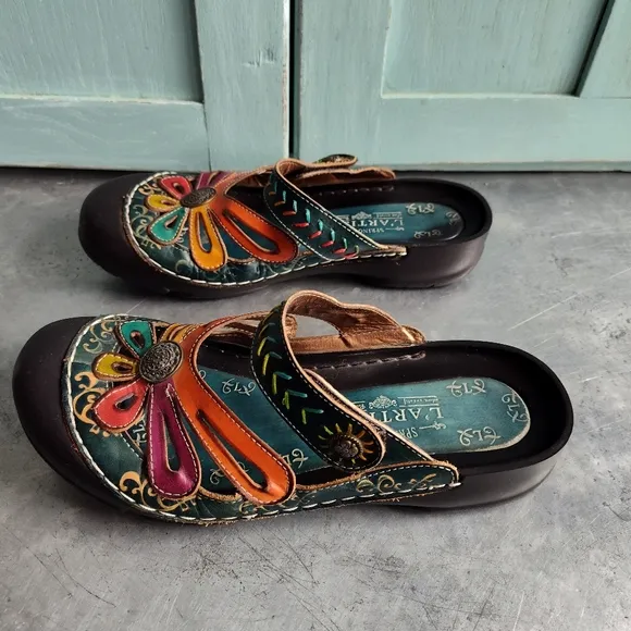L'ARTISTE SpringStep Copa Slip-on Clog Sandal Shoe• sz EU 41/US 9 1/2-10