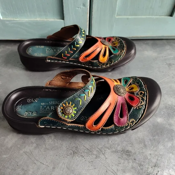 L'ARTISTE SpringStep Copa Slip-on Clog Sandal Shoe• sz EU 41/US 9 1/2-10