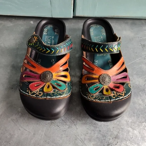 L'ARTISTE SpringStep Copa Slip-on Clog Sandal Shoe• sz EU 41/US 9 1/2-10
