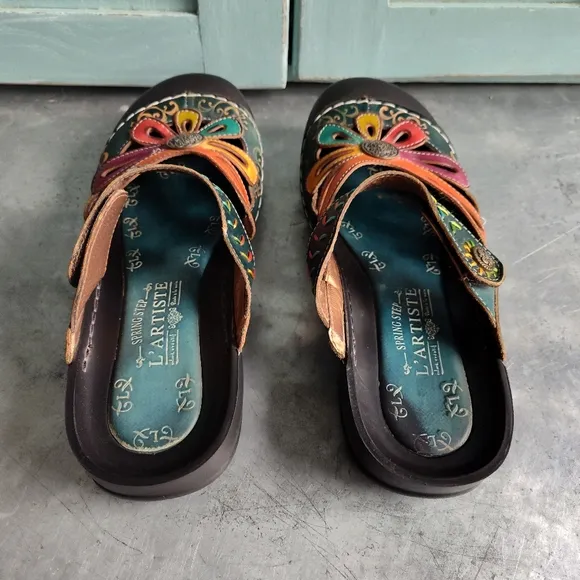 L'ARTISTE SpringStep Copa Slip-on Clog Sandal Shoe• sz EU 41/US 9 1/2-10