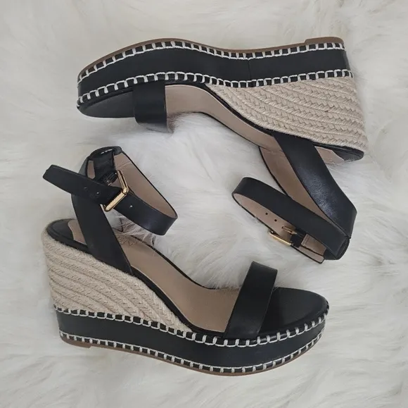 Lauren Ralph Lauren Hilarie Burnished Leather Espadrille Women's Shoes