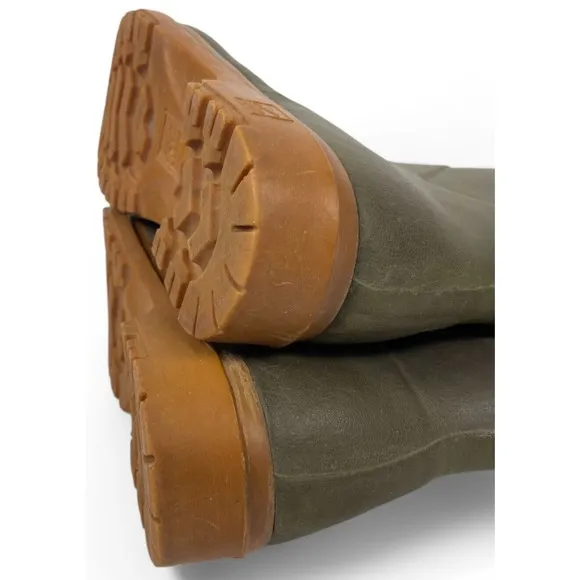 Le Chameau Boots Womens 40 US 9 Brown Tan Rubber Rain Wellington Pull On