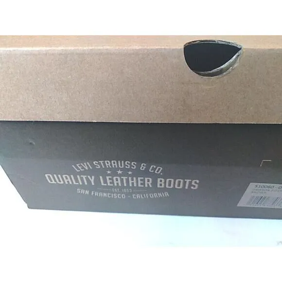 Levi’s Men’s Dawson 2.0 Leather Brown Suede Size 9M US Shoes Boots New with Box