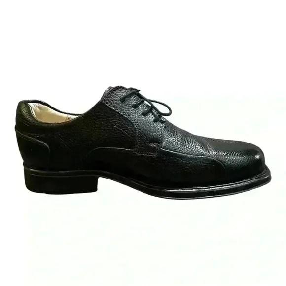 LIKE NEW Belvedere Bay Bridge Lace Up Oxford Shoes Men Size 8.5D Black Leather
