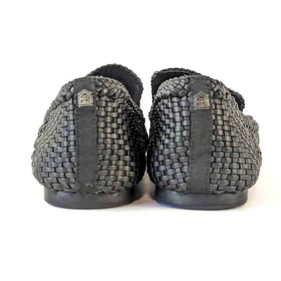 LIKE NEW Birdies Woven Starling Slip On Loafer Black Size 9.5