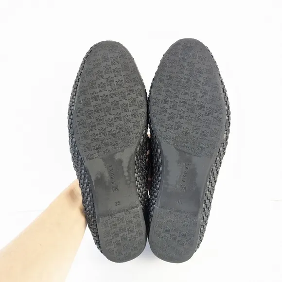 LIKE NEW Birdies Woven Starling Slip On Loafer Black Size 9.5