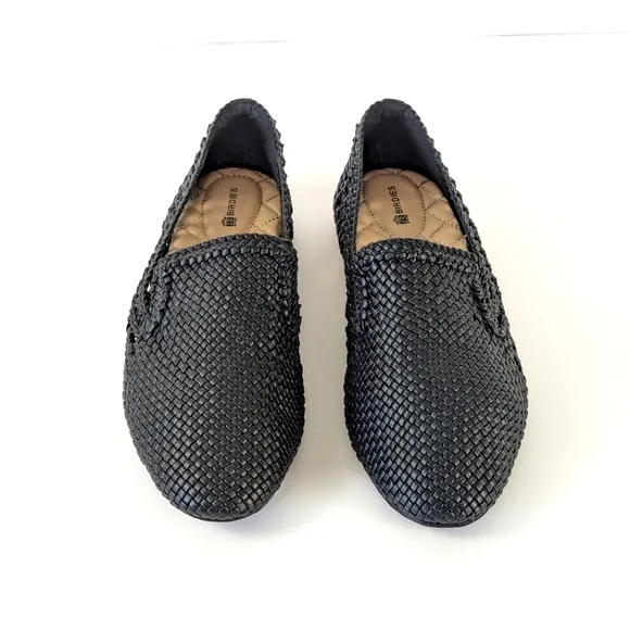 LIKE NEW Birdies Woven Starling Slip On Loafer Black Size 9.5