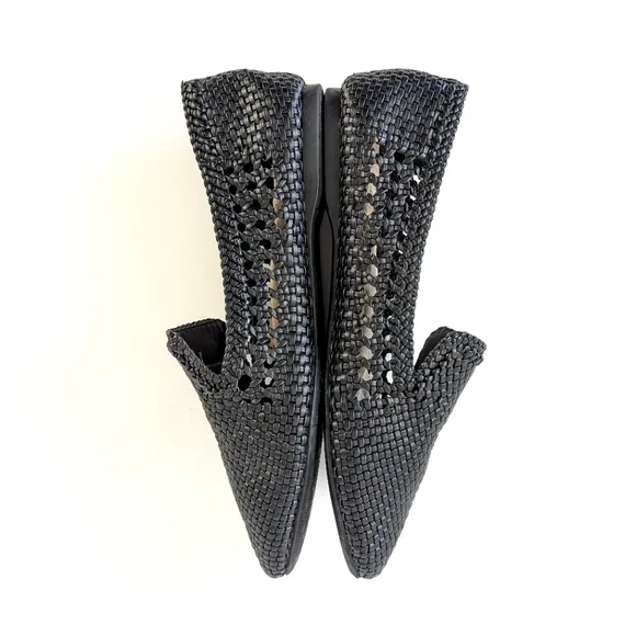 LIKE NEW Birdies Woven Starling Slip On Loafer Black Size 9.5