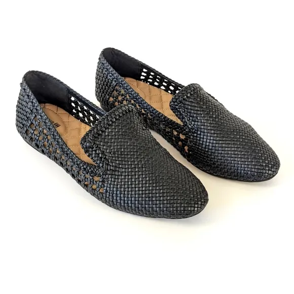 LIKE NEW Birdies Woven Starling Slip On Loafer Black Size 9.5